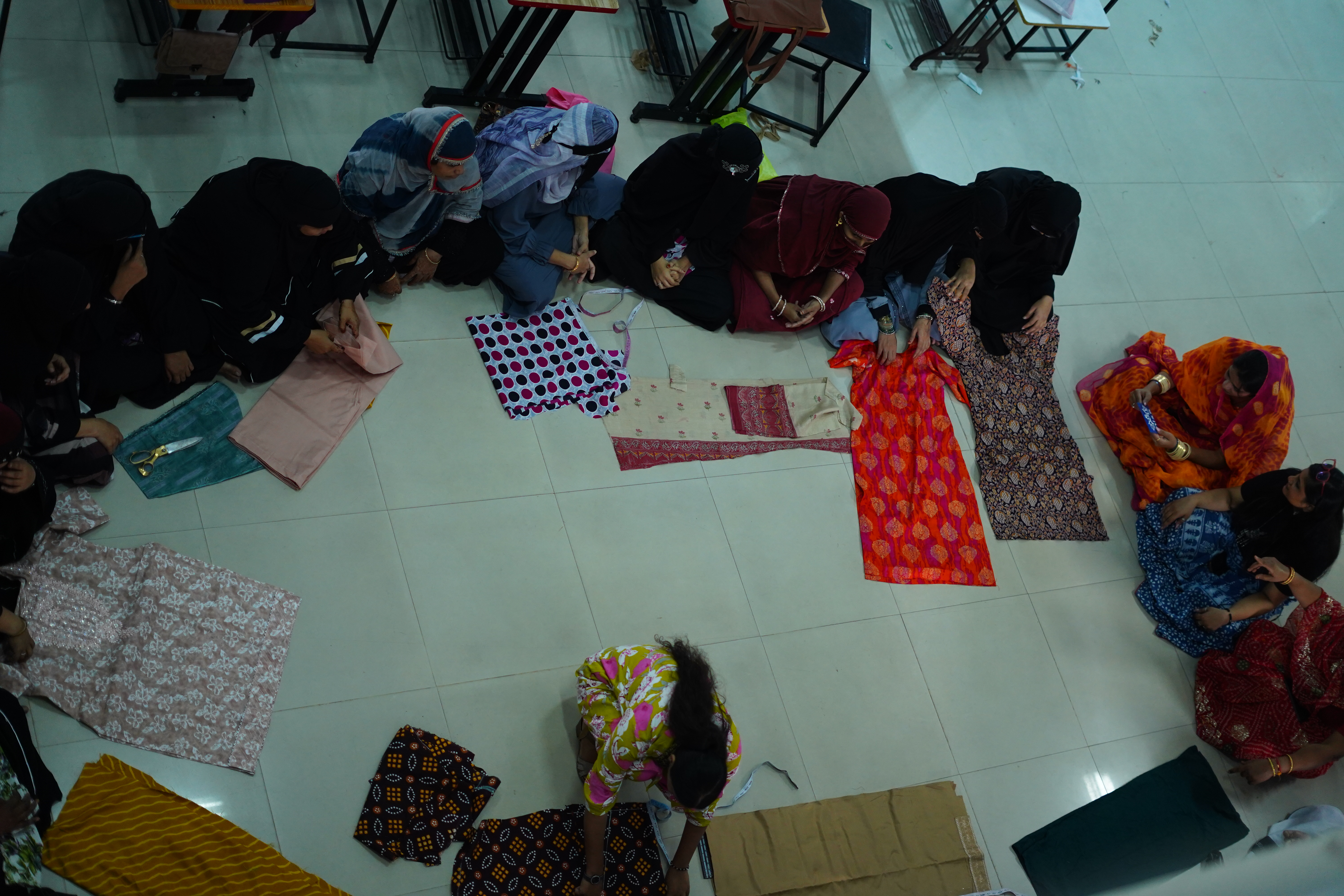 Literacy circle at the centre