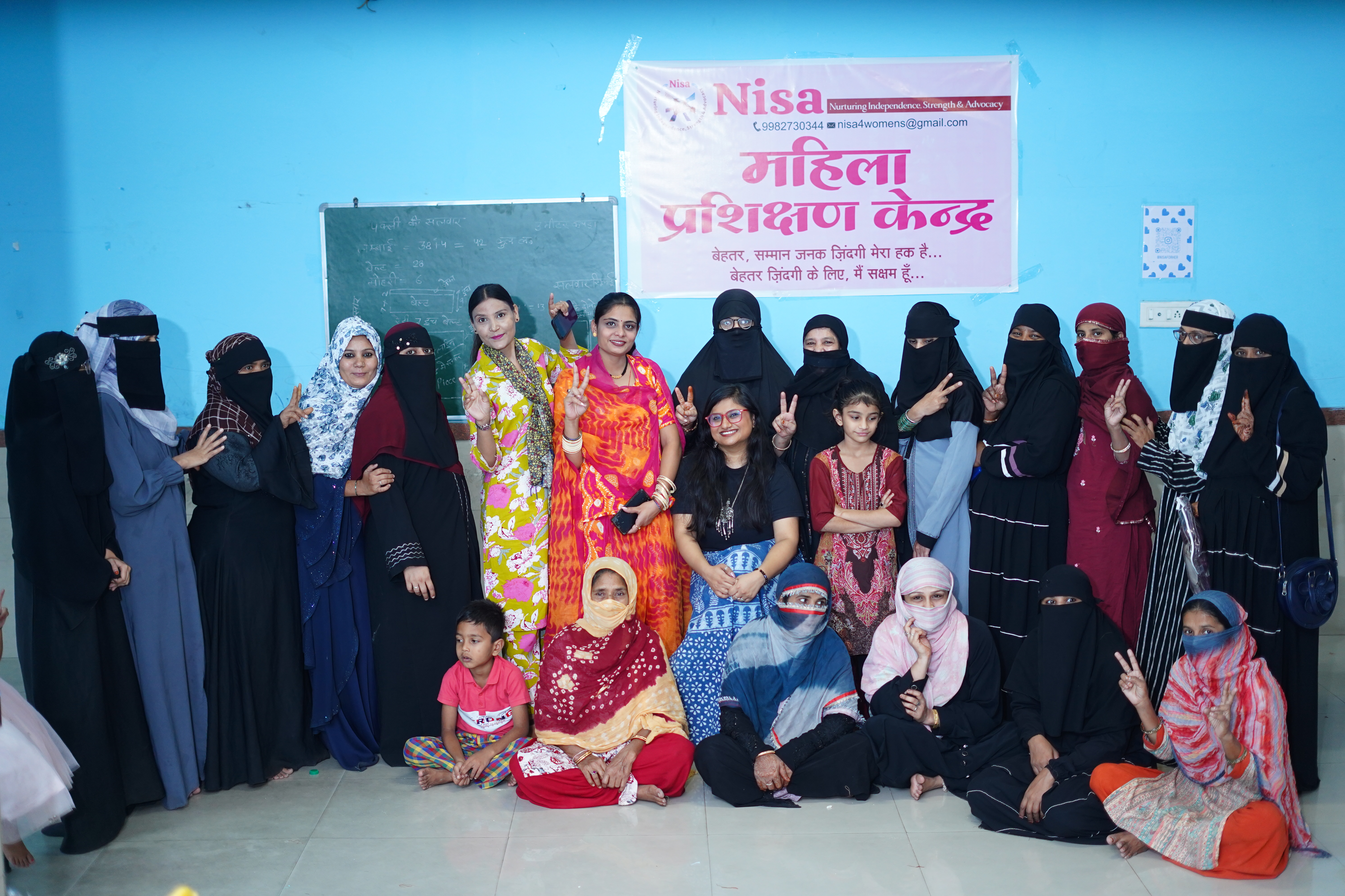 Community meeting with women